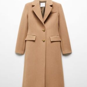 Camel Colored Wool Overcoat
